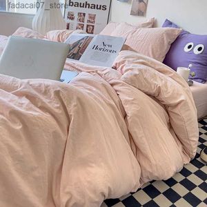 Borcular Sıcak Satışlar Sıcak Satışlar Yüksek kaliteli düz renkli yorgan kapağı seti çift kişilik yataklı otel yuvası YQ231021