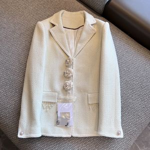 Kanal CC Blazer Tasarımcı Ceket Yeni Kadınlar Kış Ceket Kadın Tasarımcı Ceket Kadın Ceket Tasarımcı Moda Camellia Tweed Ceket Palto Palto Hediye