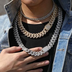 Gioielli Hip Hop Spedizione veloce per uomo Donna Argento sterling 925 personalizzato Iced Out 8mm 20 '' Maglia cubana Rotonda Catena cubana Moissanite