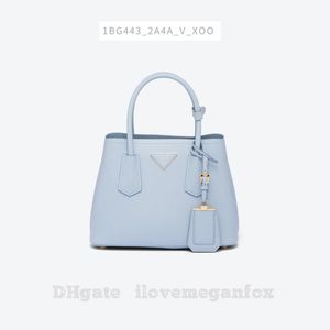Damskie podwójne skórzane torby mody torebki na ramiona torebka krzyżowa torba niebo niebieska liczba przedmiotów: 1BG443_2A4A_V_XOO