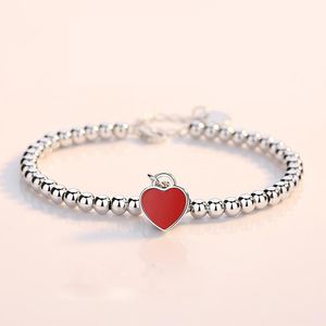 Bracelet Female Sterling Silver Simple Student Mori's Best Friend Couple Silver Beads Round Beads Girl Heart Birthday Gift Bracelet Jewelry