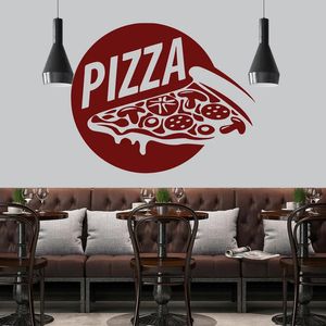 Naklejki ścienne Pizza Shop Restauracja jadalnia kuchnia naklejka ścienna winylowe wnętrze projekt sklep okno znak murale fast food s458 231020