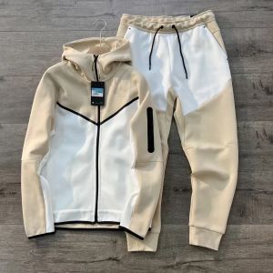 2023 Ny teknisk fleece byxa mens designers byxor huvjackor jackor sport rymd bomullsbyxor kvinnors träningsdräkt bottnar man joggar som kör gul fleece i5qd#