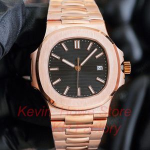 PP Mäns lyxdesigner klockor högkvalitativa automatiska mekaniska 2813 Vattentäta klockor för män 40mm Rose Gold Watch Steel Strap Men armbandsur KH AAA