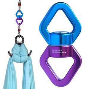 Carabiners Rotational Device Rope Swivel For Aerial Silks Dance Swing Hammock Climbing Connector Aerial Yoga Ring Vitality Belt 231021