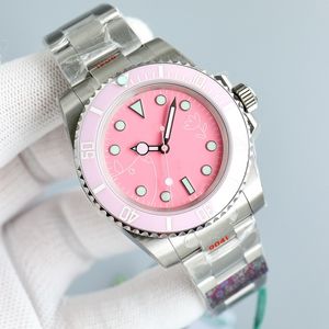 EW3135 3285 Movimento de relógio masculino Relógio mecânico automático c mostrador rosa submarino Pepsi anel verde 904l 40mm Orologio Bang pulseira Jubiee à prova d'água brilho 1:1 relógios