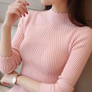 Womens Knits Tees Women Sweater Autumn Winter Jumpers Knitted Solid Soft Cashmere Pullover Long Sleeve Bottoming Knitwear Shirts Tops 231021