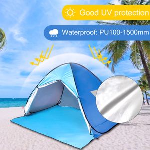 Tendas e abrigos Barraca de acampamento automática Navio de RU Beach Tent 2 Pessoas Tent Instant Pop Up Open Anti UV Toldo Tendas Outdoor Sunshelter 231021