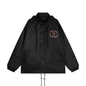 BLCG LENCIA Uomo Giacche Giacca a vento Zip con cappuccio Capispalla a righe Capispalla di qualità Hip Hop Designer Cappotti Moda Primavera e autunno Parka Abbigliamento di marca 5229