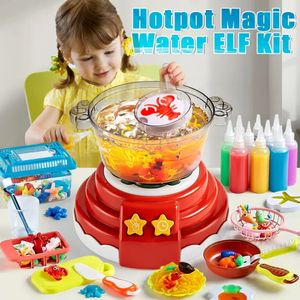 Party Games Crafts DIY Aqua Fairy Kit Toys for Kid Girls Magic Water Elf Kids 3D Handmade Kits Gel Toy Set Handicrafts 231021