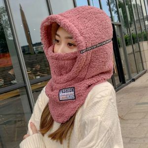 Cappelli a tesa larga Secchio Inverno Mantieni caldo Copricapo Cappello Sci femminile Viso Protezione collo Maschera Berretti Ciclo Antivento a prova di freddo Skullies Skullies 231020