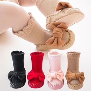 Primeiros caminhantes nascidos bebê meninas meninos botas macias sólidas bowknot botas de neve infantil criança sapatos de aquecimento moda confortável