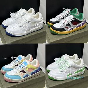 2023- Mens Womens Sneaker Sapatos Casuais Designer Luxo Top Low Top Flat Leather Running Shoes Basquete