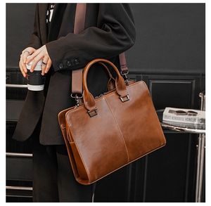 Men's briefcase leisure slung business computer bag