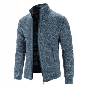 Sweater de malha masculino Moda de suéter de malha Slim Fit Men Causal Sweatters Coats Solid Solid Basted Cardigan Men 231021