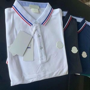 Männer Polos Revers England Stil Buchstaben Design Komfort T-Shirt Herren Sport Casual Baumwolle Kurzarm Stilvolle Kleidung Streetwear Bekleidung