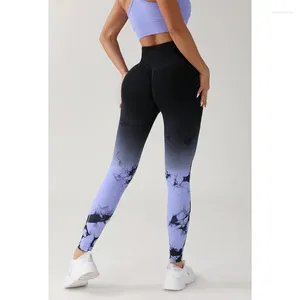 LAISIYI Damen-Leggings, hohe Taille, Sport, bedruckt, Gym-Strumpfhose, Sommerfrau, Laufhose, Booty Lifting Tie Dye, Push-Up-Leggings