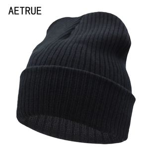 Breite Krempe Hüte Eimer Mützen Winter Hut Für Männer Gestrickte Frauen Stricken Kappen Blank Casual Wolle Warme Flache Bonnet Beanie 231020