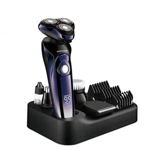 Razors Blades MOTA Electric Shaver Wet-Dry Dual Use Water Proof Electric Razor Nose Ear Hair Trimmer Rechargeable Shaving Machine for Men 231020