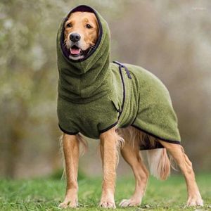 Dog Apparel Fast Dry Bathrobe Towel Bath Robe Super Soft Adjustable Pet Bathing Accessories Drying Coat Absorbent For Large Dogs