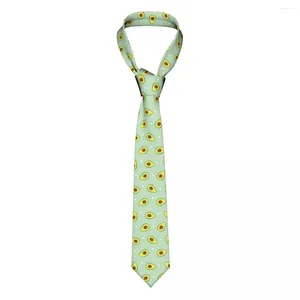 Галстуки-бабочки, зеленые галстуки с авокадо, мужские тонкие полиэстеровые галстуки 8 см, классические мужские рубашки с авокадо, аксессуары, подарок Gravatas