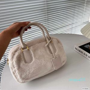 Tote Plush Candy Matching Color Shopping Bag Tote Slanting Cross Shoulder Bag Purse Single Messengers Pures