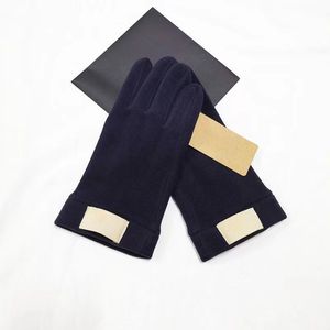 Rękawiczki designerskie Męskie rękawiczki dla kobiet ciepłe modne i proste ekran dotykowy wiatroodporne cienkie aksamitne zamszowe litera rękawiczki Rękawiczki designerskie Windy Ski