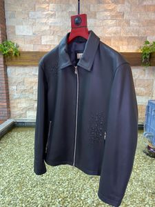 H logo marchio Uomo vera pelle vera pelliccia di agnello cappotto giacca di marca outwear designer Lusso regalo di San Valentino Festa del papà Piumino invernale Piumino Giacca a vento da esterno