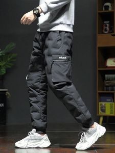 Herrbyxor 2023 80 White Duck Down Padded Thicken Winter Warm Men JOGGERS Sportwear Sweatpants Thermal Trousers XFSDDCG 231020