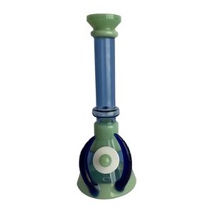 Tubo narghilè verde blu, tubo di vetro trasparente, alta qualità, spedizione gratuita