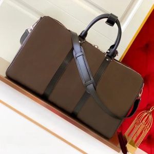 Tasarımcı Duffel Bags Tuval Çantalar Klasik Seyahat Bagaj Çantası İnsan için Açık Paketler Deri Çanta Moda Omuz Seyahat Çantası Tasarımcı Tote