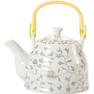 Hip Flasks Chinese Style Ceramic Teapot Large High Temperature Resistant Tea Maker Japanese Household Set Scented Jug