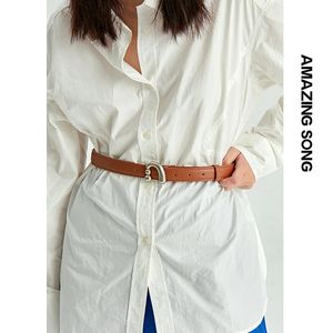 Belts Amazing Song Metal Nail Buckle Belt Shirt Belt Women's Belt Jean Waist Dress Belt Studs Belt Accessories 231020