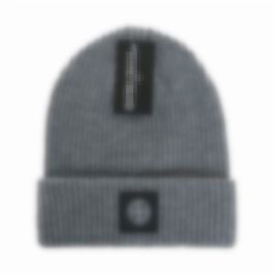 Designer Winter-Strickmütze STONE Hut Mode Motorhaube elegante Herbstmütze für Damen Herren ISLAND Totenkopf Outdoor 17 Farben Hüte Beanie S-1