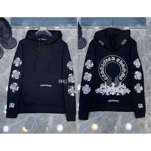 Felpe con cappuccio da uomo firmate Felpe invernali cromate Felpa con cappuccio cuore Giacca a maniche lunghe Ch Cappotto allentato Felpa con cappuccio Uomo Donna Hip Hop Chromees cuori y9f M64G