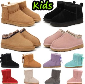 Boots Kids Tasman Australia Children Snow Boot Winter Toddler Classic Ultra Mini Baby Boys Girls Ankle Child Fur Suede