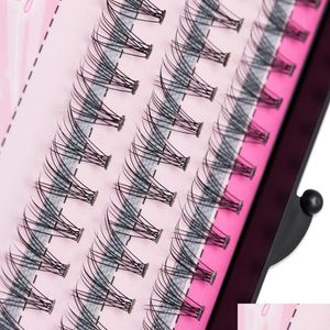 False Eyelashes Natural Fake Eye Lashes 60Pcs 8/10/12/14Mm Professional Makeup Individual Cluster Grafting False Eyelashes Health Beau Dhhi0