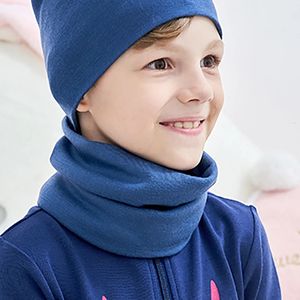 Scarves Wraps 100% Merino wool thermal kids tube scarf Headbands boys girls outdoor ring neckerchief collar muffler 231020