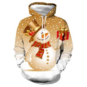 Herrhuvtröjor Sweatshirts Hoodie 3d Christmas Fashion Digital tryckning Höst- och vinteratmosfär Pullover Daily Street Sweater Detroit 231021