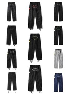 Mens G CD Cargo TB FF Designer C Men's Pants Streetwear Hip Hop Printed Casual Trousers Military Retro Multi-pockets Straight Loose Overalls Couple straight leg