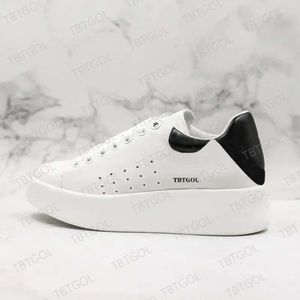 Designers Sneakers Platform Casual Shoes Men Calfskin Lace-up Runner Trainers Leather Fashion White Black Women Shoe 36-46 With Box NO11