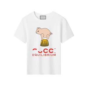 Barn t-shirt designers lyx tshirts 100% bomullsbarn skjortor pojke barn outwear tshirt för flickor designer roliga mönster kläder cyd23101806