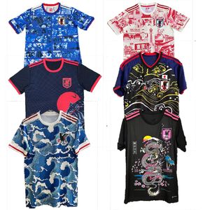 Minamino 22 23 24 Japan Japan Soccer Jerseys Nagatomo Kapitan Tsubasa Home Away Atom Atom 2023 Football Shirt Mundur 2024 Mitoma Kubo Shibasaki