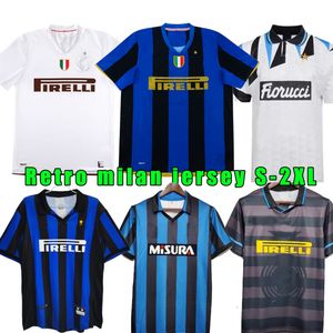 07 08レトロファイナル2009 10 Milito Sneijder Zanetti Jersey Soccer Jersey 97 98 99 Jorkaeff Baggio Adriano Milan 10 11 02 03 04 05 08 09