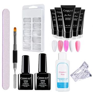 Nail Polish 12 Pcs 30ml Gel Polish For Nail Extension Multifunction Acryl Building Extension Colorful Nail Rhinestone Glue With Tool Kit 231020