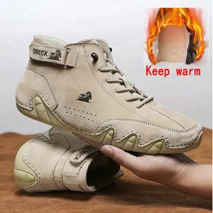 Dress Shoes Leather Casual Sneakers for Men Motorcycle Shoes winter In Waterproof High Top Men Boors Luxury Dress Loafers Shoes Footwear 231020