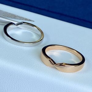 dupe design 925 Sterling silver rings for women wedding ring rose gold and silver