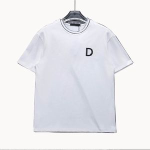 New European and American fashion brand triangle standard P home short-sleeved T-shirt spring and summer pure cotton high street fashion with handsome couple top