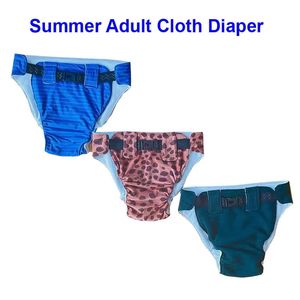 Adult Diapers Nappies Summer Waterproof Adult Cloth Diaper Cover Cotton Reusable Nappy Nappies Washable Adult Baby Diaper Pants 231020