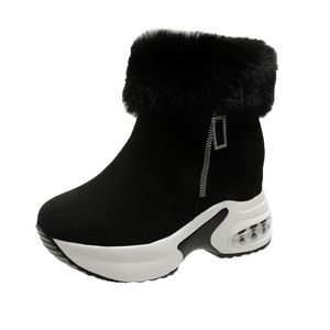 Designer-Stiefel für Damen und Herren, Winter, Weiß, Schwarz, Grau, seitlicher Reißverschluss, braun, Stiefeletten, Schuhe für den Außenbereich, rutschfest, warm halten, für Herren und Damen, atmungsaktive Baumwolle, Schneeschuhe, Größe 35–43